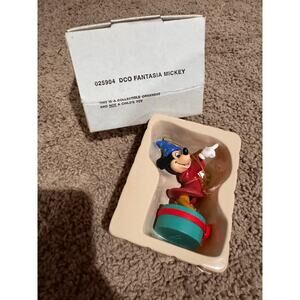 Vintage Disney Grolier DCO Fantasia Mickey Holiday 025904 Ornament w/Box